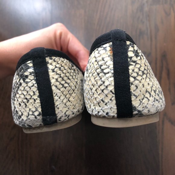 JCrew Contrast Snake Flats - Picture 4 of 4